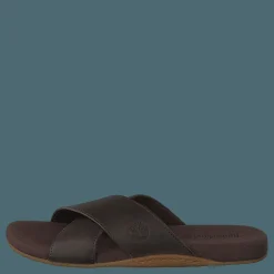 Seatonbay Crossstrapslide Dark Brown Leather
