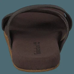 Seatonbay Crossstrapslide Dark Brown Leather