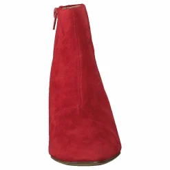 Sheer Flora Red Suede