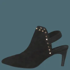 Shoe Stiletto Slipper Blk - Black