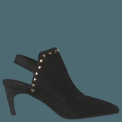 Shoe Stiletto Slipper Blk - Black