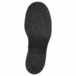 Silver Blossom Side Zip Ankle Jet Black