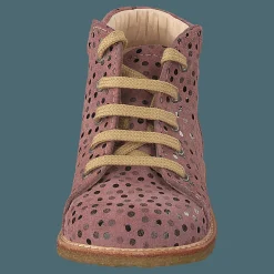 Starter Boot With Laces Rose Dot