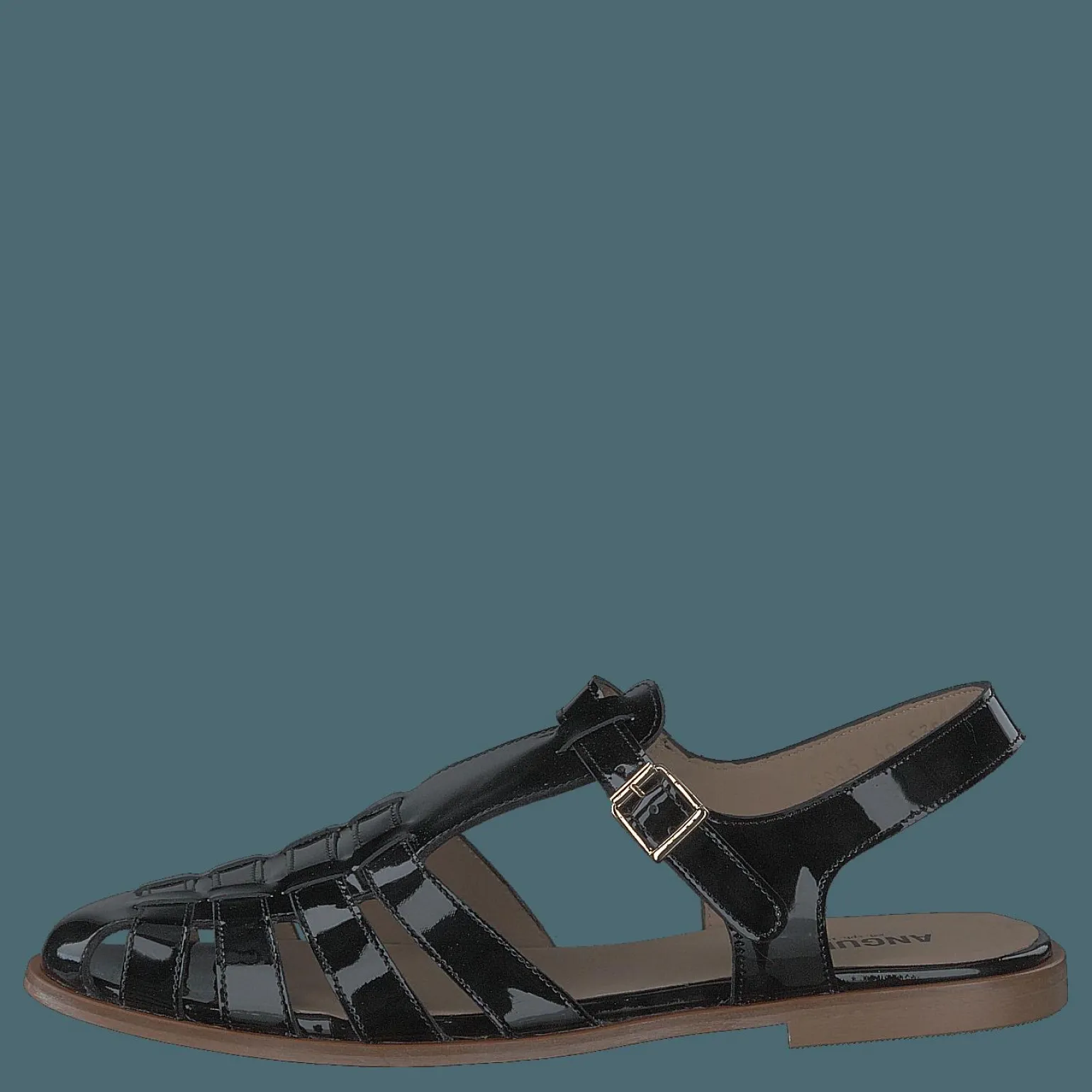 Strap Sandal With Buckle Black
