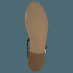 Strap Sandal With Buckle White