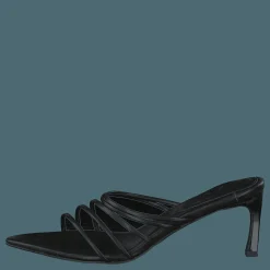 Strappy Pointy Sandals Black