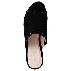 Suede Mule Sandal Jfm17 110 - Black 10