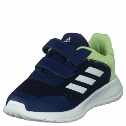 Tensaur Run Shoes Dark Blue / Core White / Pulse Lime