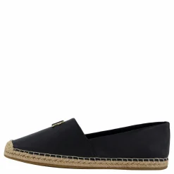 Th Logo Leather Espadrille Black