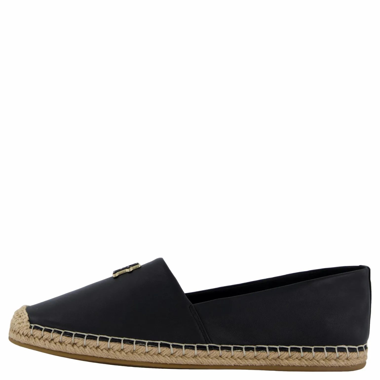Th Logo Leather Espadrille Black