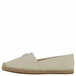Th Logo Leather Espadrille Beige