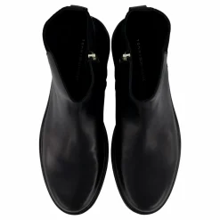 Th Logo Leather Mix Chelsea Black