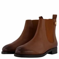 Th Stud Leather Low Chelsea Cognac Brown