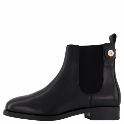 Th Stud Leather Low Chelsea Black