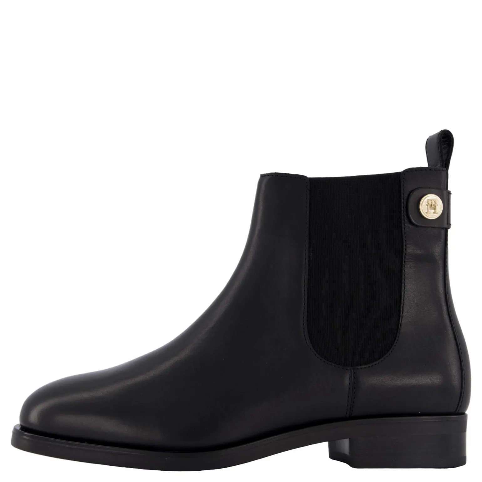 Th Stud Leather Low Chelsea Black