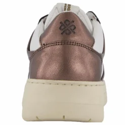 The Ella 2.0 White Leather/bronze