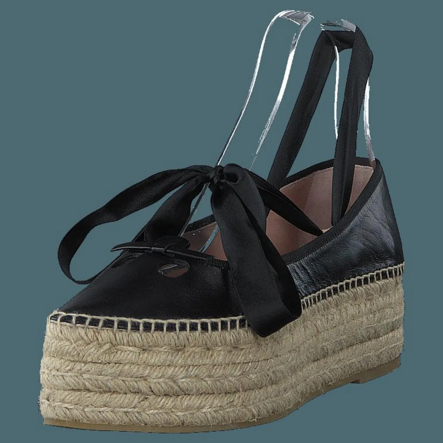 The Mouse Platform Espadrille Black