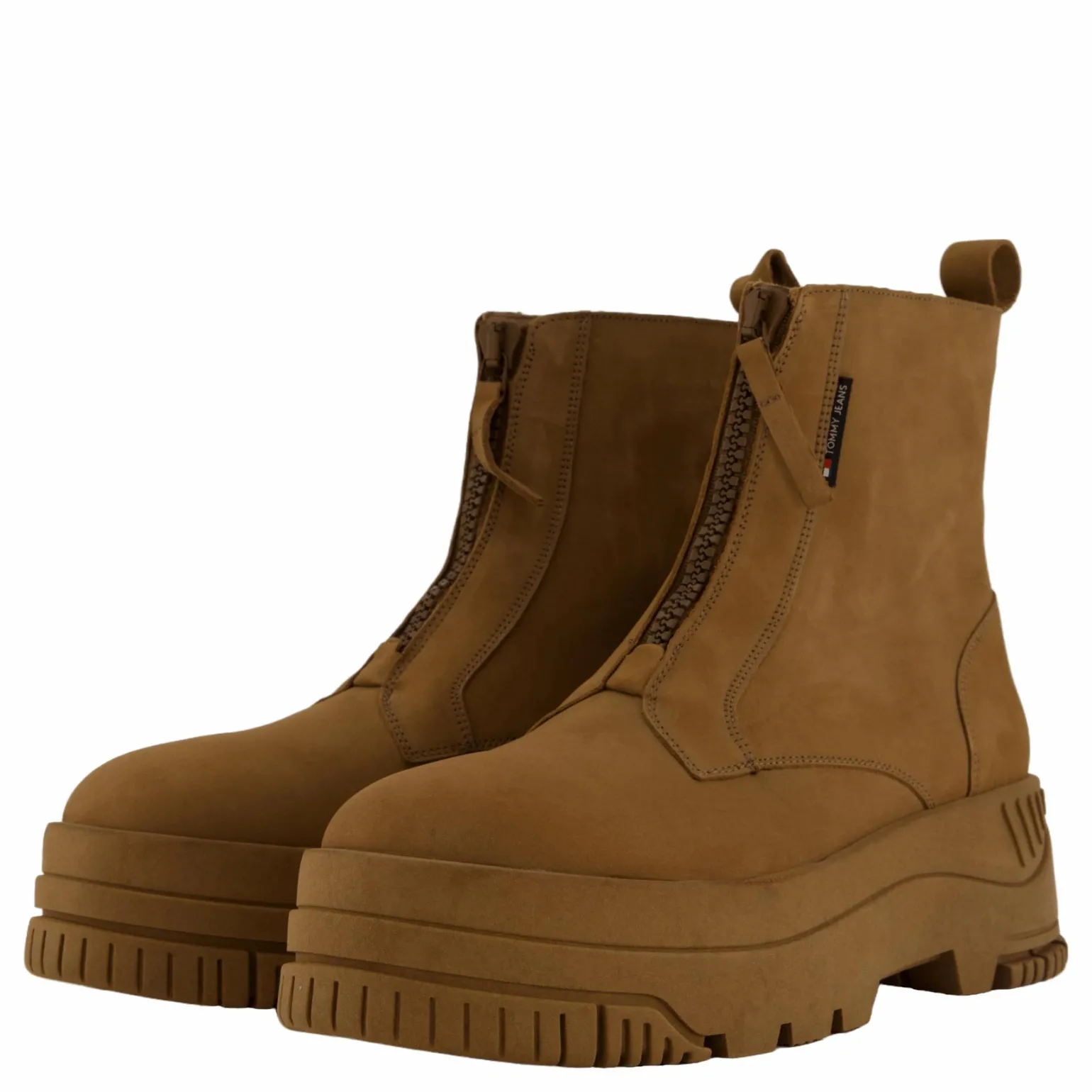 Tjw Zip Up Flatform Nubuck Bo Light Sepia Brown