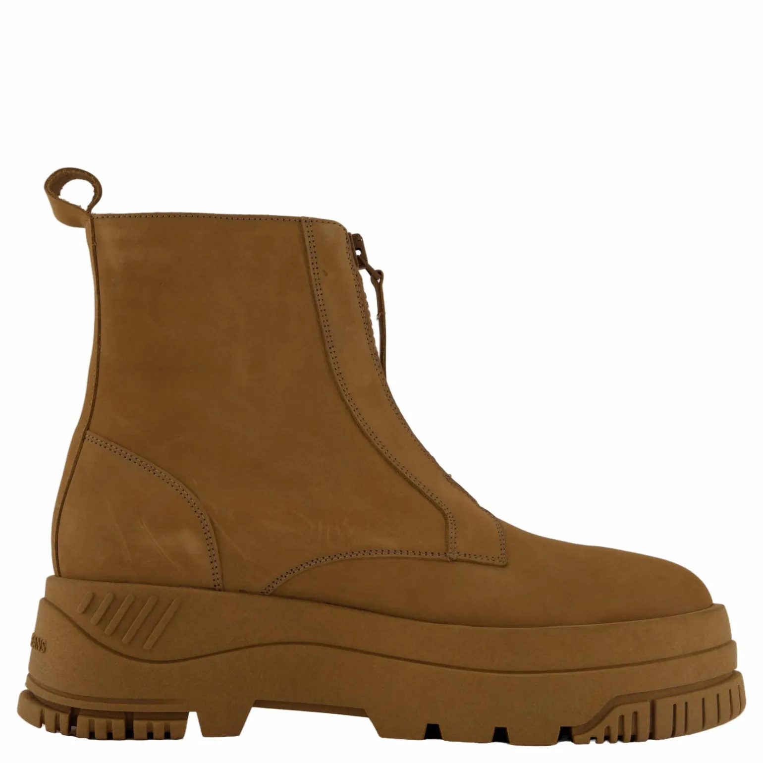 Tjw Zip Up Flatform Nubuck Bo Light Sepia Brown