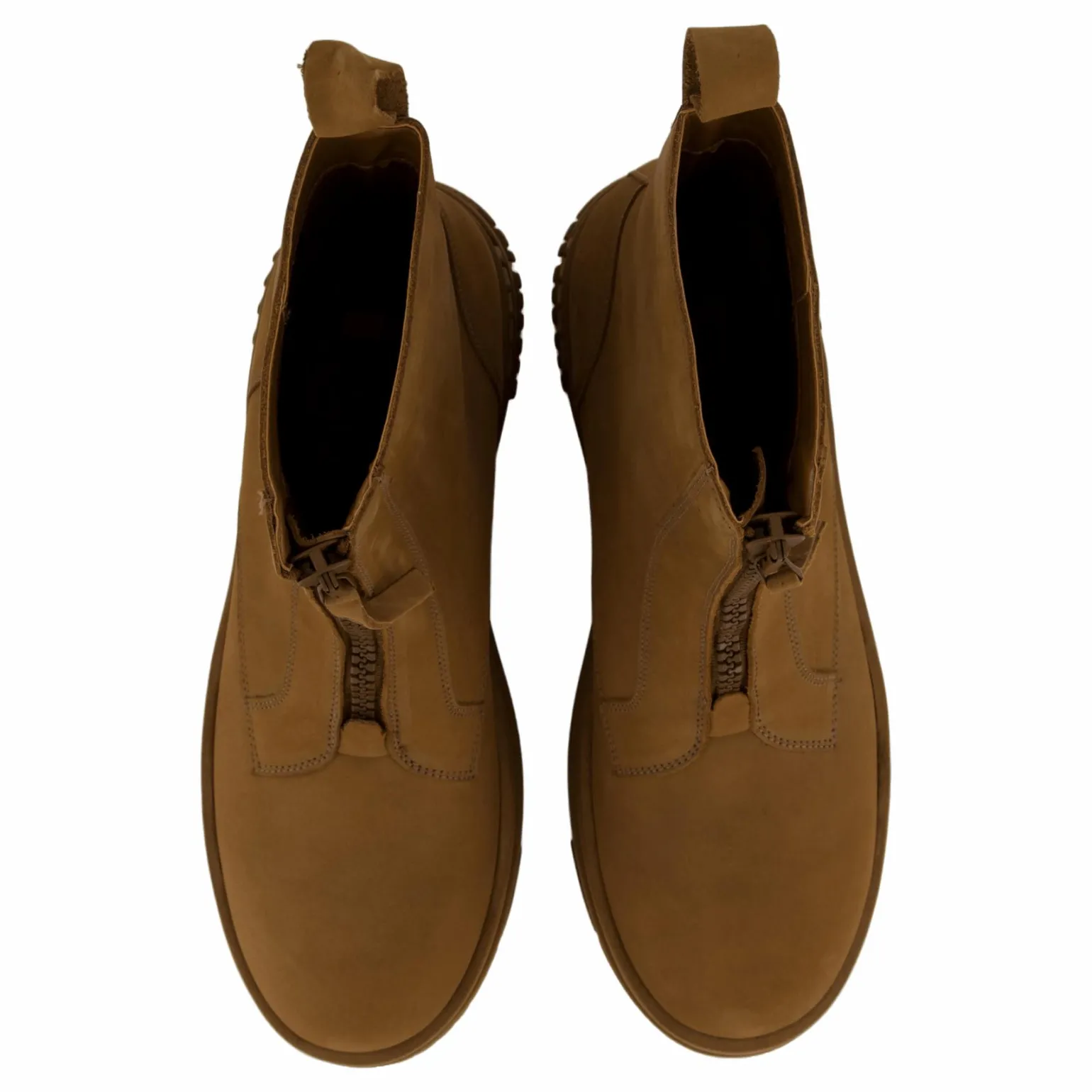 Tjw Zip Up Flatform Nubuck Bo Light Sepia Brown