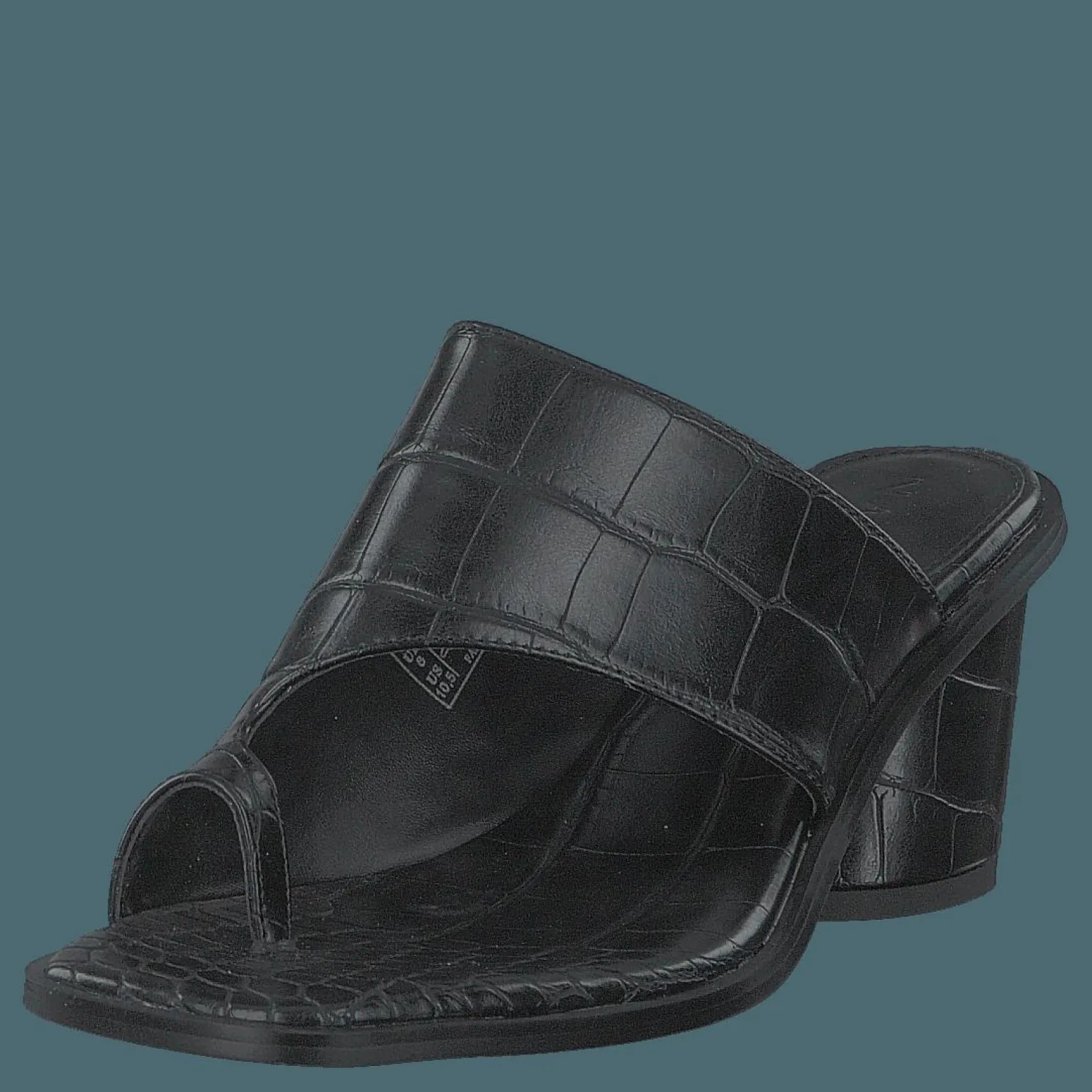 Toe Ring Mules Black