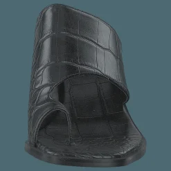 Toe Ring Mules Black