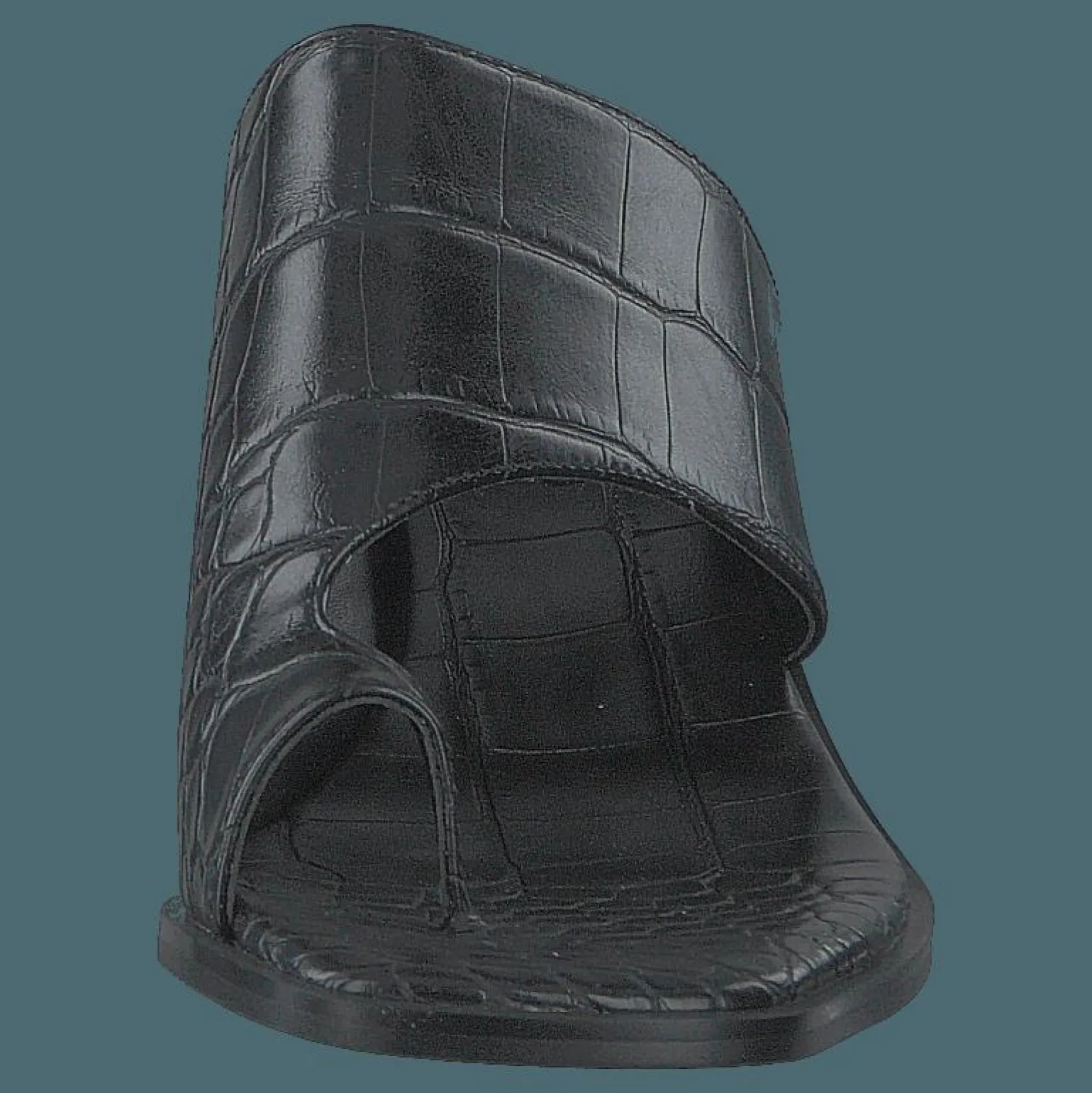 Toe Ring Mules Black