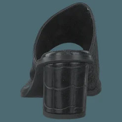 Toe Ring Mules Black