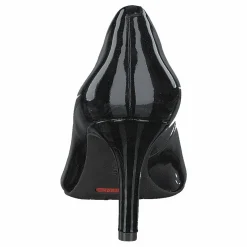 Total Motion  75Mm Pointy Pump Black Patent