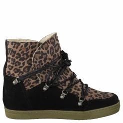 Uma Wool Leopard Suede