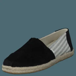 University Stripe Organic Cott Black
