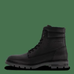 Varm Padded Hilfiger Lth Boot Black