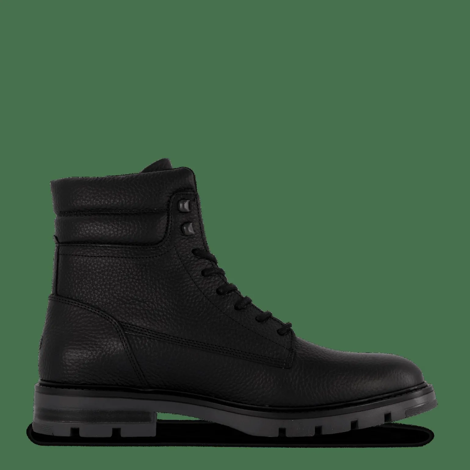 Varm Padded Hilfiger Lth Boot Black