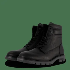 Varm Padded Hilfiger Lth Boot Black