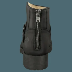 Very Low Boot Zip Back Black/Silver