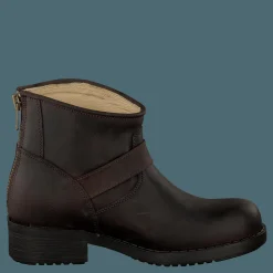 Very Low Boot Zip Back Brown/Gold