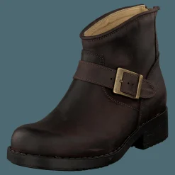 Very Low Boot Zip Back Brown/Gold
