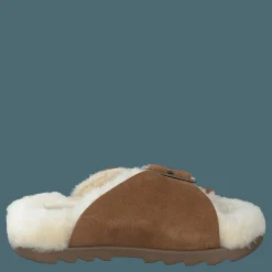 W Outslide Buckle Chestnut Suede