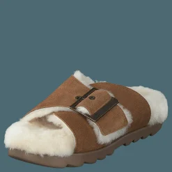 W Outslide Buckle Chestnut Suede