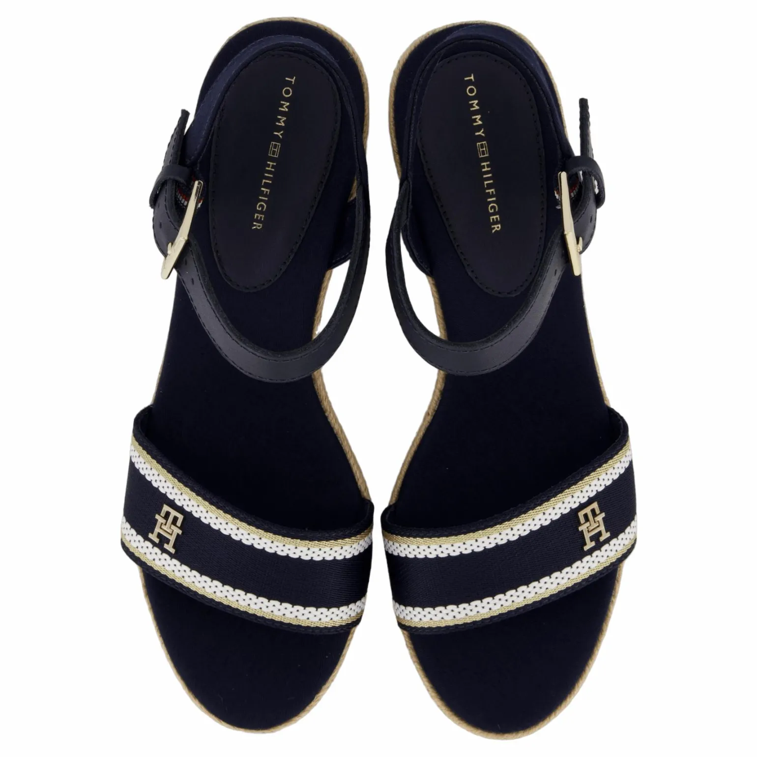 Webbing Wedge Sandal