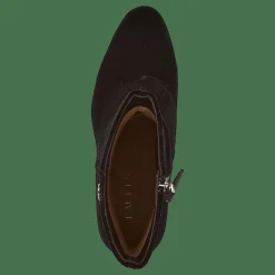 Wendey II Velvet Bootie Black