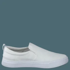 White Canvas Mn Trlt Slipon Ss White
