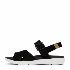 Wilesport Lthr Sandal Black Nubuck