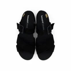 Wilesport Lthr Sandal Black Nubuck