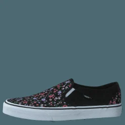 Wm Asher Ditsy Floral Black/white