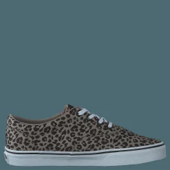 Wm Doheny Satin Leopard Brown/white