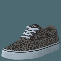 Wm Doheny Satin Leopard Brown/white