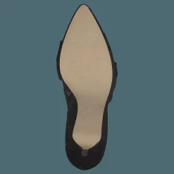 Zita Suede Bow Pump 101 - Black 1